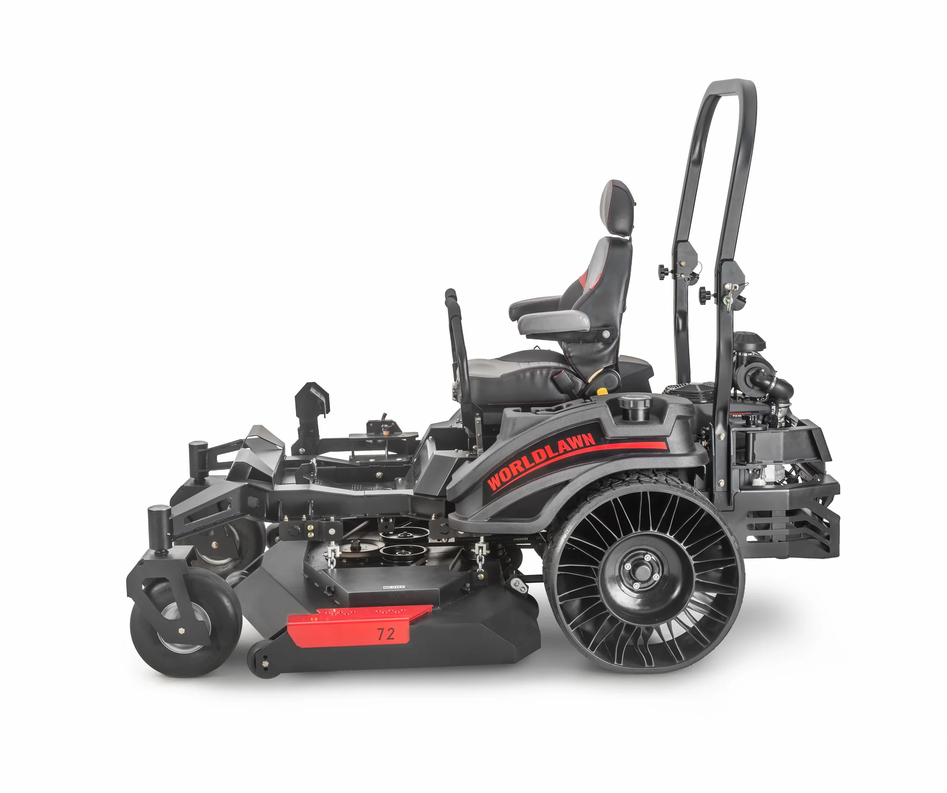 Black Racer 72" Commercial Zero-Turn — Kawasaki FX 35HP (Side Discharge) - Image 6